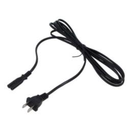 Cablu; 2x18AWG; IEC C7 mamă,NEMA 1-15 (A) mufă; PVC; 3m; negru