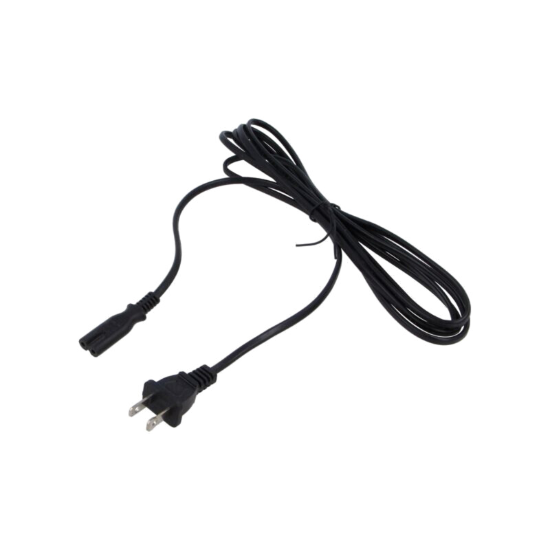 Cablu; 2x18AWG; IEC C7 mamă,NEMA 1-15 (A) mufă; PVC; 3m; negru
