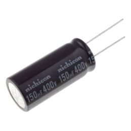 Condensator: electrolitic; THT; 150uF; 400VDC; Ø18x40mm; ±20%
