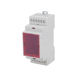 Carcasă: pentru şină DIN; Y: 90,2mm; X: 36,3mm; Z: 57,5mm; ABS; gri