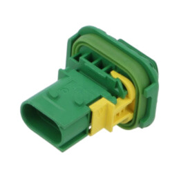 Conector: automotive; soclu; tată; pt.montare pe panou,pe cablu