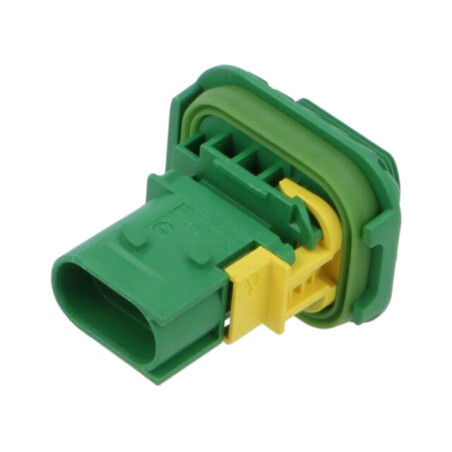 Conector: automotive; soclu; tată; pt.montare pe panou,pe cablu