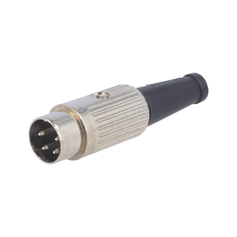 Conector: DIN; mufă; tată; PIN: 4; Dispunere: 216°; drept; pe cablu