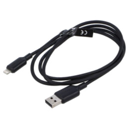 Cablu; USB 2.0; mufă Apple Lightning,USB A mufă; nichelat; 1m
