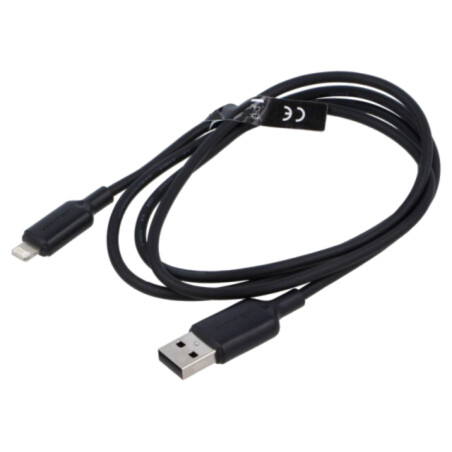 Cablu; USB 2.0; mufă Apple Lightning,USB A mufă; nichelat; 1m