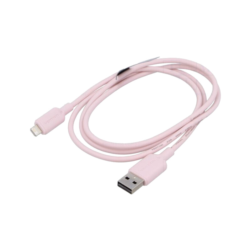 Cablu; USB 2.0; mufă Apple Lightning,USB A mufă; nichelat; 1m