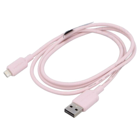 Cablu; USB 2.0; mufă Apple Lightning,USB A mufă; nichelat; 1m