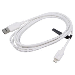 Cablu; USB 2.0; mufă Apple Lightning,USB A mufă; nichelat; 1m
