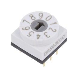 Întrerupător codificare; Poz: 10; PCB,THT; 80mΩ; Raster: 2,54mm