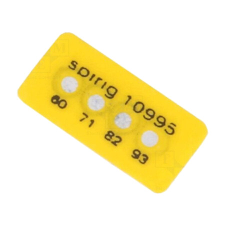 Indicator de temperatură; 60°C,71°C,82°C,93°C; °C; 5x11mm