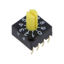 Întrerupător codificare; Poz: 10; PCB,THT; 100mΩ; Raster: 2,54mm