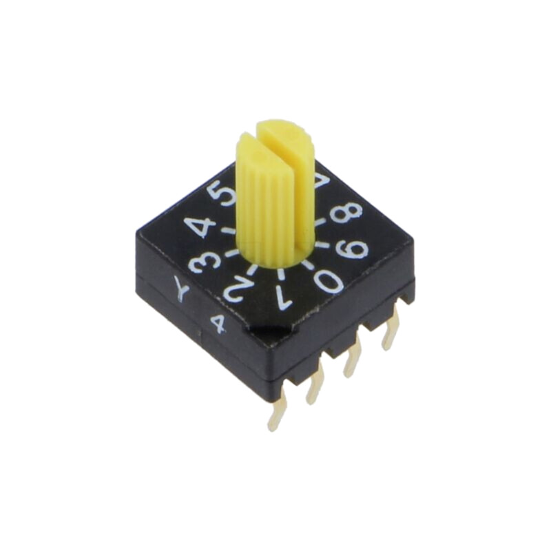 Întrerupător codificare; Poz: 10; PCB,THT; 100mΩ; Raster: 2,54mm