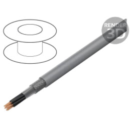 Cablu; ÖLFLEX® CLASSIC 135 CH; 2x1,5mm2; FRNC; gri; 300V,500V