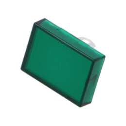 Lentilă pentru buton; 16mm; 51; verde; plastic; 15,3x21,5mm