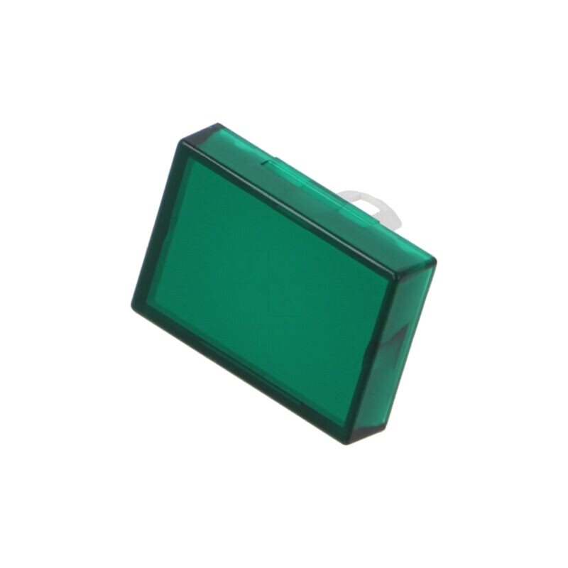 Lentilă pentru buton; 16mm; 51; verde; plastic; 15,3x21,5mm