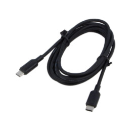 Cablu; USB 2.0; USB C mufă,din ambele părţi; nichelat; 2m; negru