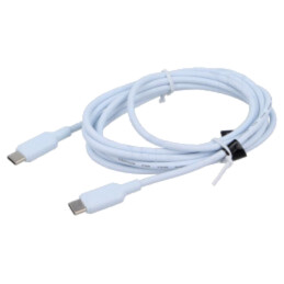 Cablu; USB 2.0; USB C mufă,din ambele părţi; nichelat; 2m; PVC