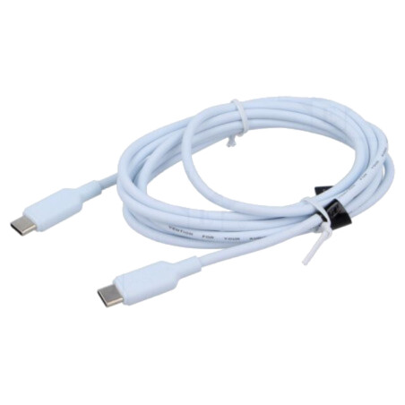 Cablu; USB 2.0; USB C mufă,din ambele părţi; nichelat; 2m; PVC