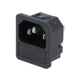 Conector: alimentare AC; soclu; tată; 10A; 250VAC; IEC 60320; 6200
