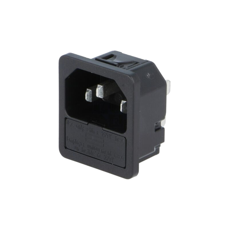 Conector: alimentare AC; soclu; tată; 10A; 250VAC; IEC 60320; 6200