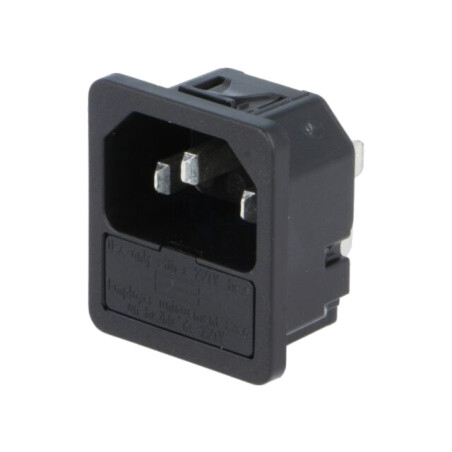 Conector: alimentare AC; soclu; tată; 10A; 250VAC; IEC 60320; 6200