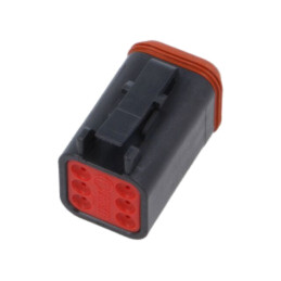 Conector: cablu-cablu; mufă; mamă; DT; pe cablu; PIN: 6; neagră; IP68