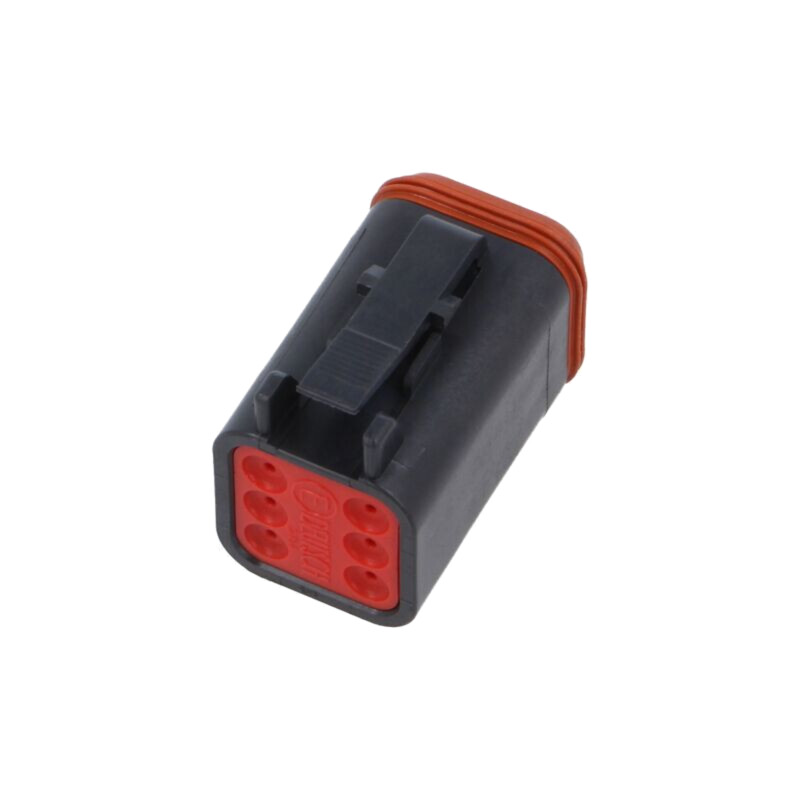 Conector: cablu-cablu; mufă; mamă; DT; pe cablu; PIN: 6; neagră; IP68
