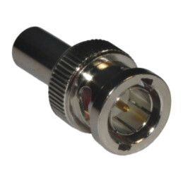 Conector: BNC; mufă; tată; drept; 75Ω; crimpat; pe cablu; POM; aurit