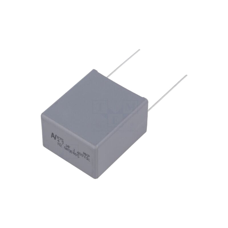 Condensator: cu polipropilenă; R75; 4,7uF; 32x22x37mm; THT; ±5%
