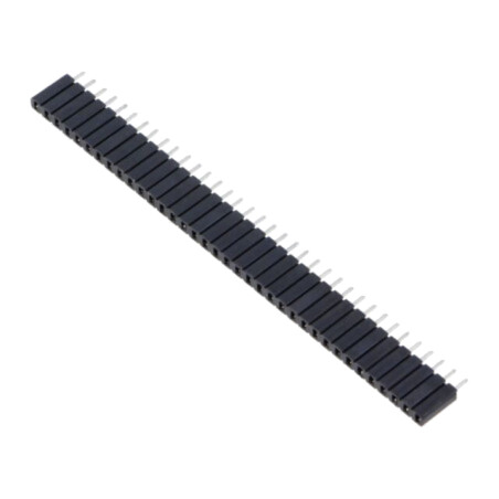Conector: şiruri pini; soclu; mamă; PIN: 36; drept; 2,54mm; THT; 1x36