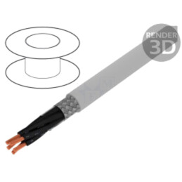 Cablu; ÖLFLEX® CLASSIC 115 CY; 5x1mm2; PVC; gri; 300V,500V