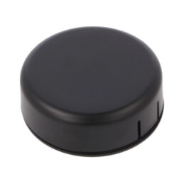 Carcasă: pt.alarmă; Z: 20,3mm; ABS; neagră; Serie: 1551SNAP; Ø: 60mm