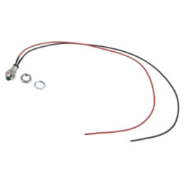Lampă de control: LED; convex; verde; 2,1VDC; Ø8mm; MPC; metal; 2mcd