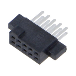Conector: PCB-PCB; mamă; PIN: 10; 1,27mm; SFM; aurit; THT; soclu; 3,7A