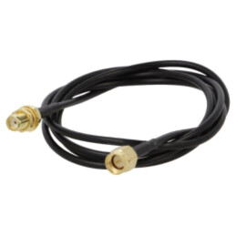 Cablu; 3m; SMA tată,SMA mamă; negru; drept; 50Ω