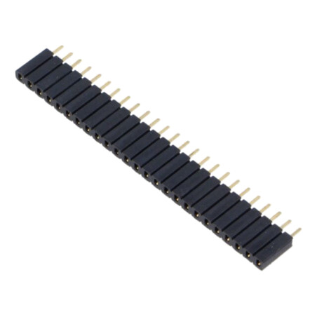 Conector: şiruri pini; soclu; mamă; PIN: 25; drept; 2,54mm; THT; 1x25