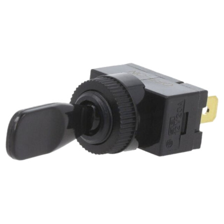 Comutator: basculant; Poz: 2; SPST; ON-OFF; 20A/12VDC; TE/TE1; 50mΩ