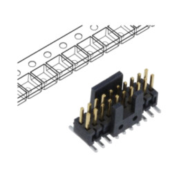 Conector: şiruri pini; tată; PIN: 20; 1,27mm; aurit; SMT; soclu; rolă