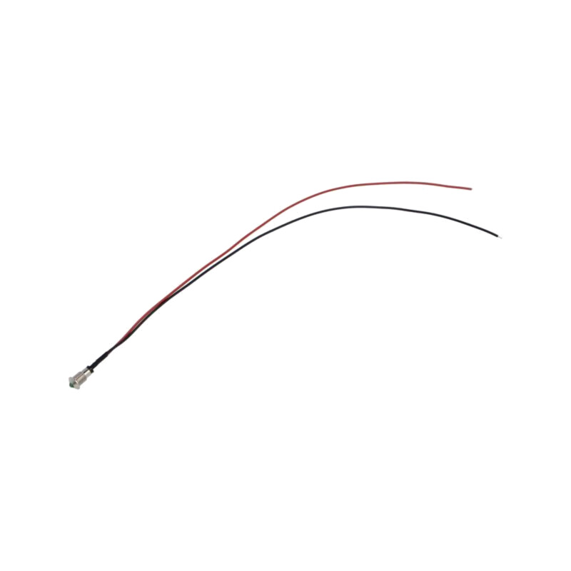 Lampă de control: LED; convex; verde; 2,1VDC; Ø6mm; MPC; metal; 2mcd