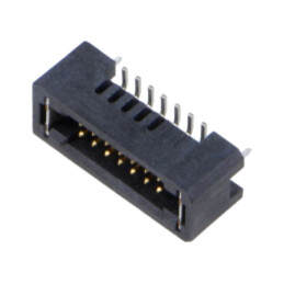 Conector: PCB-PCB; tată; PIN: 14; 1,27mm; TFM; aurit; SMT; soclu; 3,7A