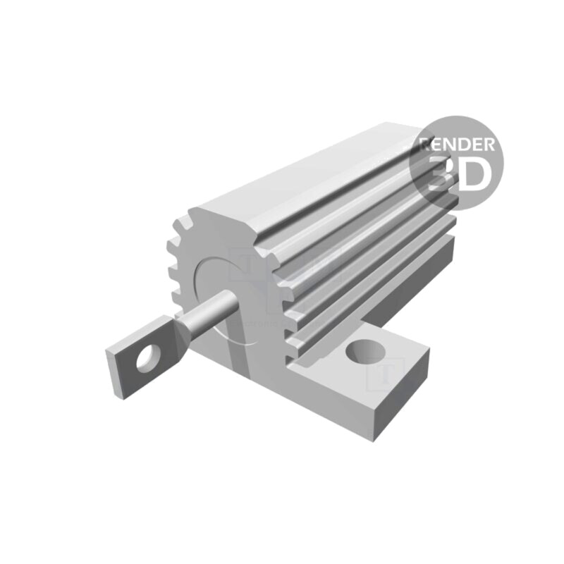 Rezistor: bobinat; cu radiator; înşurubare; 4,7kΩ; 25W; ±5%