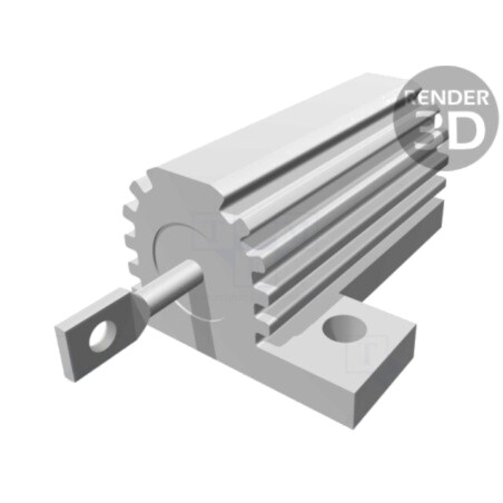 Rezistor: bobinat; cu radiator; înşurubare; 4,7kΩ; 25W; ±5%