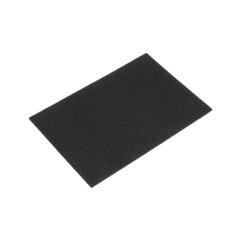 Burete electroconductor; ESD; L: 200mm; W: 300mm; Thk: 5mm; neagră