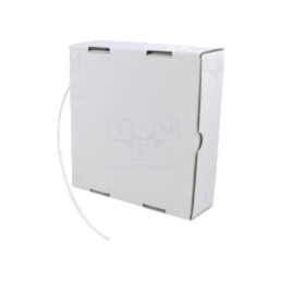 Manşon termocontractabil; fără adeziv; 2: 1; 1,6mm; albă
