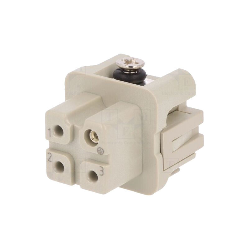 Conector: HDC; inserturi de contact; mamă; DA; PIN: 4; 3+PE; 10A