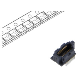 Conector: PCB-PCB; mamă; PIN: 10; 0,4mm; SS4; aurit; SMT; soclu; 1,6A