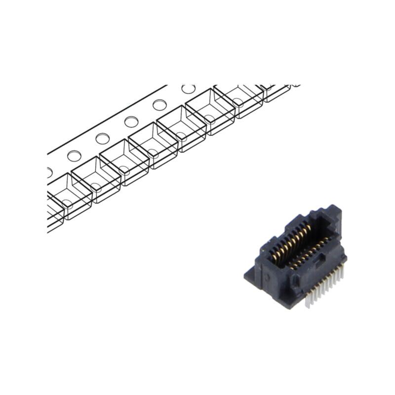 Conector: PCB-PCB; mamă; PIN: 10; 0,4mm; SS4; aurit; SMT; soclu; 1,6A Conector: PCB-PCB; mamă; PIN: 10; 0,4mm; SS4; aurit; SMT; soclu; 1,6A