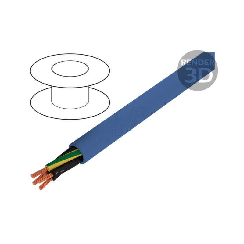 Cablu; ÖLFLEX® EB; 5G1,5mm2; neecranat; 300V,500V; Cu; litat