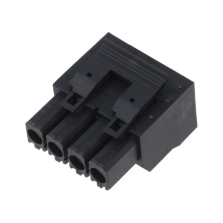 Regletă de conexiuni deconectabilă; 7,5mm; piste: 4; neagră