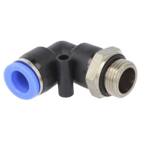 Racord push-in; în unghi; -0,95÷15bar; PBT; Filet: G 3/8"; 0÷60°C